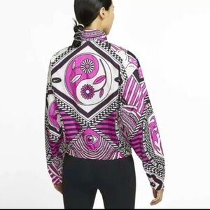 Pink & Black Nike yin & yang Patterned Jacket rare jacket flame eye logo spring